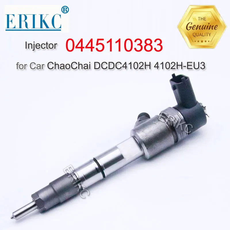 

ERIKC 0445110383 Common Rail Injection 0 445 110 383 Inyector 0445 110 383 Diesel Fuel Injector for ChaoChai DCDC4102H 4102H-EU3