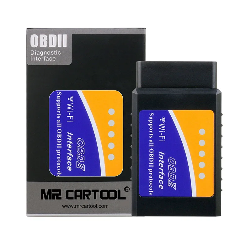 Автомобильный сканер Mr Cartool OBD2 II ODB2 ELM 327 EML V1.5 Wifi Bluetooth ELM327 автоматический