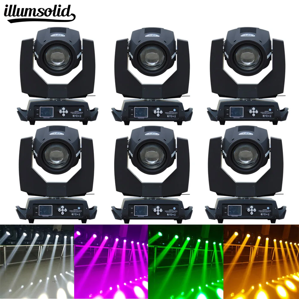 

6PCS 7r 230w DMX 7r Sharpy Beam 230W Moving Head Light Black For Wedding Christmas Birthday DJ Disco KTV Bar Event Party Show