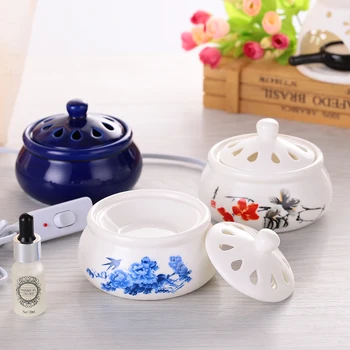 

Electric Diffuser Ceramic Aroma Burner Wax Candle Warmer Essential Oil Burner Thermostatic Aromatherapy Constant-Temperature