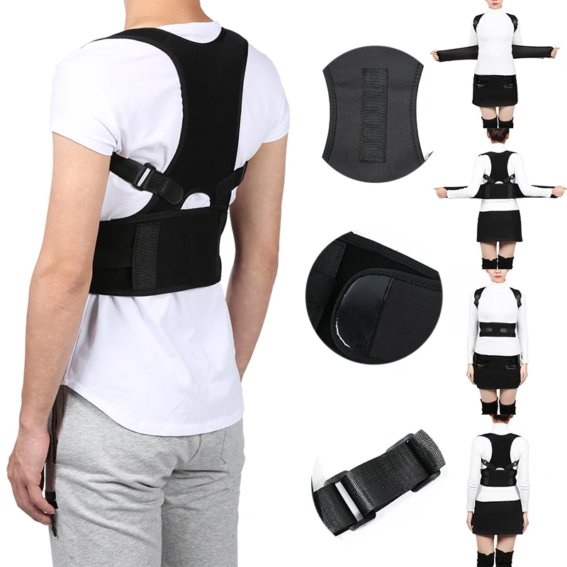 

Magnetic Adult Back Corset Shoulder Lumbar Posture Corrector Bandage Spine Support Belt Back Support Posture Correction PC212