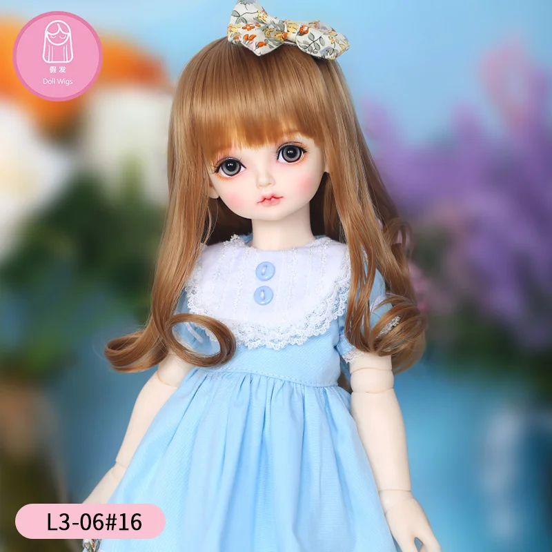 Парик для куклы длинный вьющийся парик 8 6 дюйма 1/4 кукла BJD RL праздничная лента