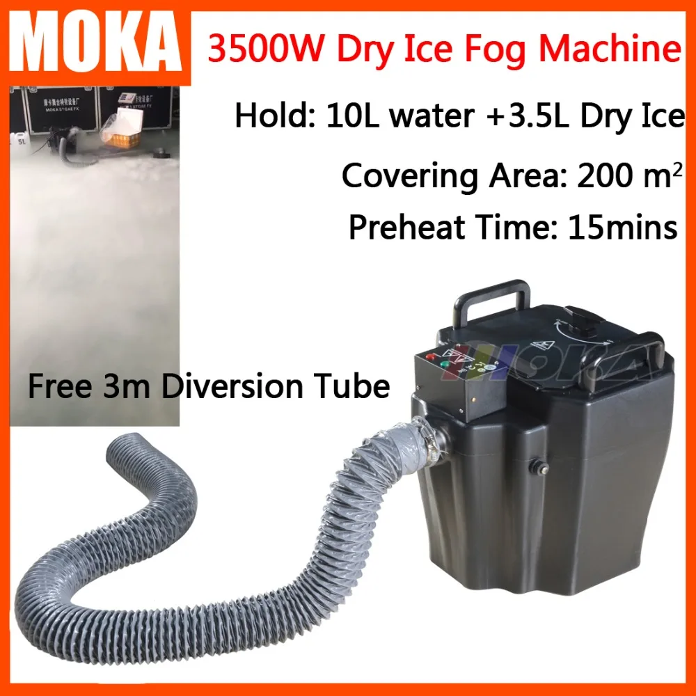 Dry Ice Fog Machine stage effects 3500w High Power Stage Dry Ice