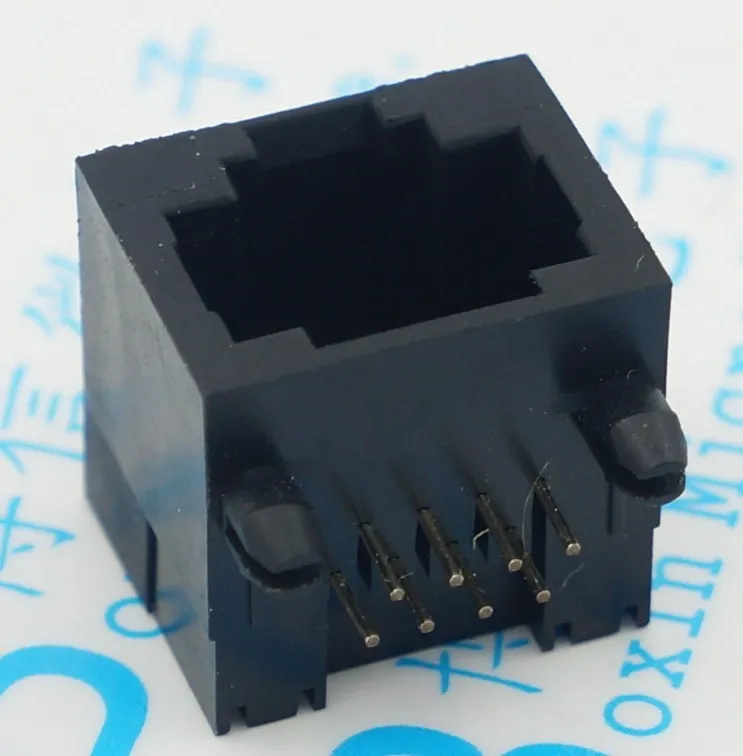 

10PCS/Lot all plastic no lamp network interface RJ45 socket female 8P8C cable socket