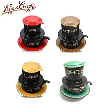 

6x10cm Pottery Vietnam Coffee Dripper Filter Coffee Maker High Quality Drip Filter Pot Filters Tool Accessories For 1 People