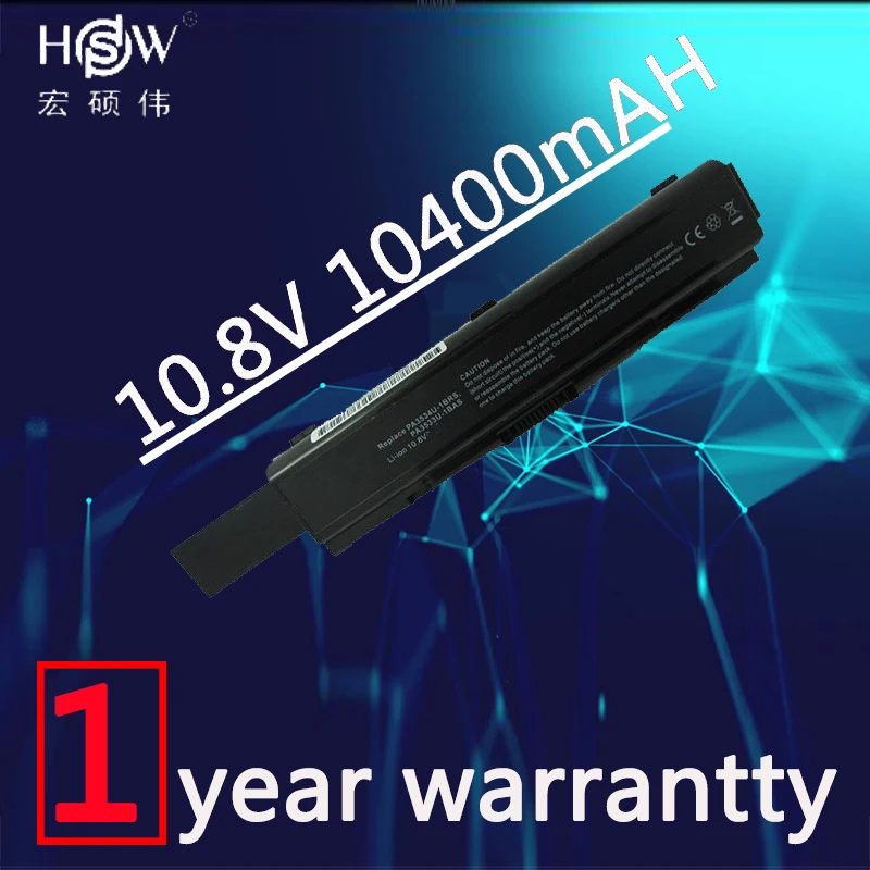 

HSW laptop battery For Toshiba pa3534 3534 pa3534u PA3534U-1BAS PA3534U-1BRS Satellite A300 A500 L200 L300 L500 L550 bateria