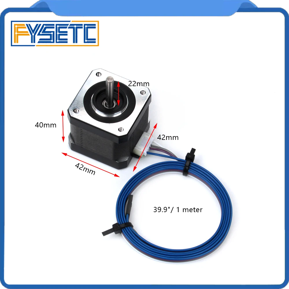 Graus com Cabo para Extrusora Pces Nema Motor Deslizante 42 1a 2 Fase 4 Fios 1.8 Cnc Prusa i3 Mk3 Tevo Tornado 5 17