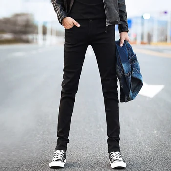 

men jeans Korean version slimming small pants tide men's pencil pants autumn and winter men's pants