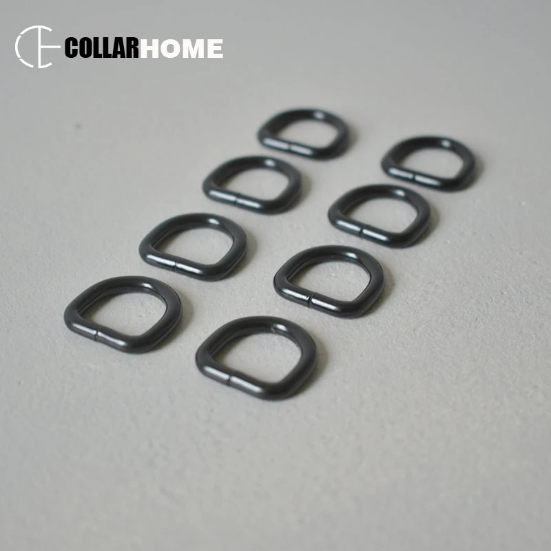 

100pcs D ring strong hardware metal buckle 15mm webbing backpack bag parts leather craft strap DIY pet collar sewing accessory