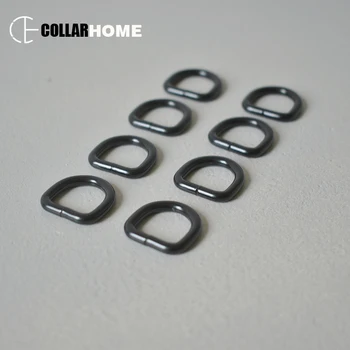 

50pcs D ring strong hardware metal buckle 15mm webbing backpack bag parts leather craft strap DIY pet collar sewing accessory