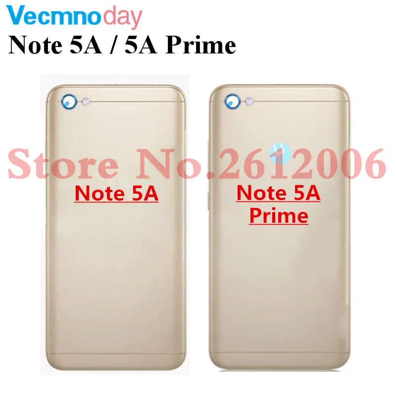 

New Housing For Xiaomi Redmi Note 5A / Note 5A Prime Back Cover Case Battery Rear Door + Power Voluem Button Replacement Parts