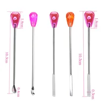 Pink Permanent Makeup Eyebrow Tattoo Microblading Ink Mixer Pigment Mixing Stirring Rods Sticks Body Art Accessories printing ink mixer ea500b air operated ink mixer 215 l min pneumatic paint mixing machine