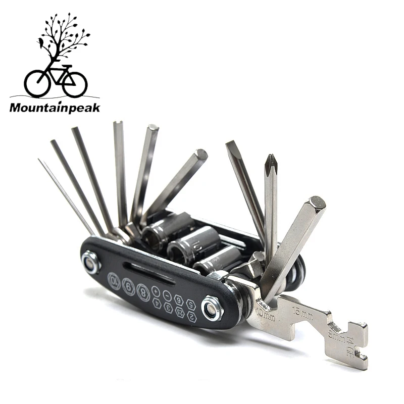 New Mountainpeak 15 in 1 combination repair kit mountain bike repair