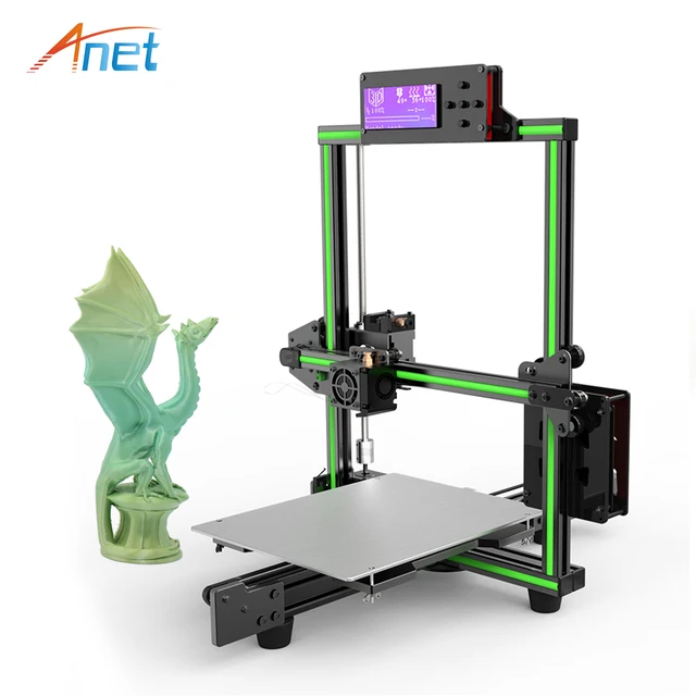 Special Price Anet E2 3d printer Upgrade Prusa i3 DIY Kit Easy Assembly 3d Printer Kit Large 2004 LCD impresora 3d Support 1.75mm PLA Filament