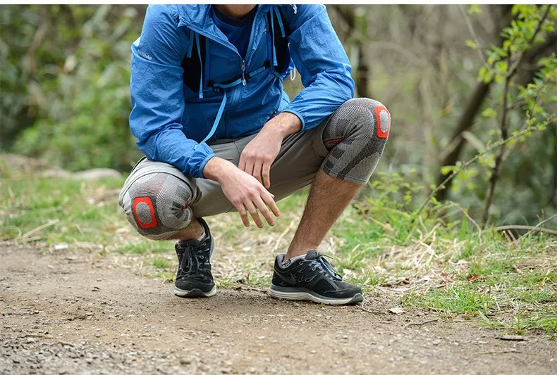 NatureHike эластичный наколенник Отрегулируйте бамбуковый уголь наколенники брекет волейбольный наколенник баскетбольный защитный ремень M L XL