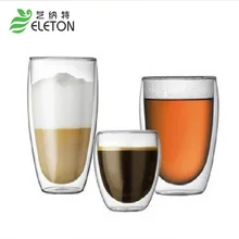 Eleton1 шт термостойкие двойными стенками Стекло чашки пива Кофе набор чашка ручной работы Творческий пивная кружка Чай Кружки прозрачный посуда для напитков