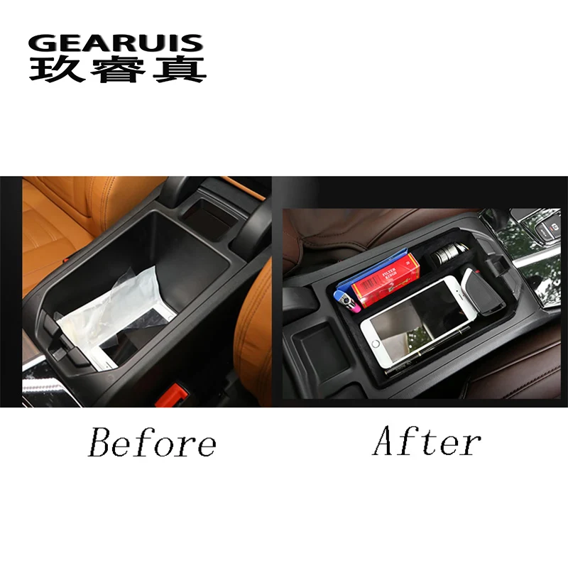Car styling Auto central storage box armrest remoulded glove cover decoration Sticker For BMW X3 G01 Interior Auto Accessories