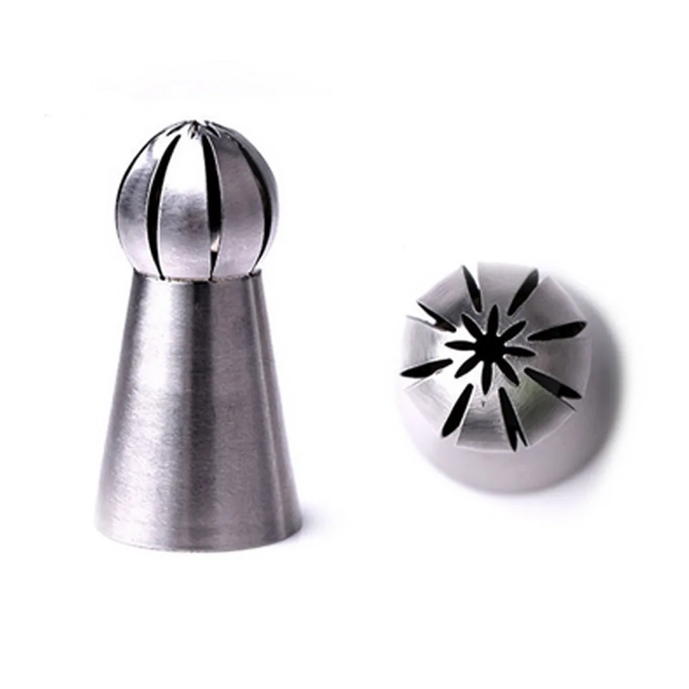 3 Style 1Pc Stainless Steel Russian Nozzle Tip Icing Cream Torch Piping