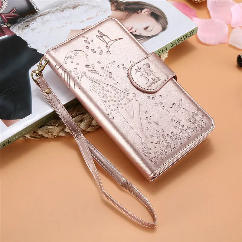 Rose Gold Kisscase флип-чехлы-портмоне для телефона чехол для iPhone 6, 6 S, 7, 8, 5 5S SE Plus кожаный чехол для iPhone 7 8 Plus, зеркальный Чехол, аксессуары - Цвет: Rose Gold