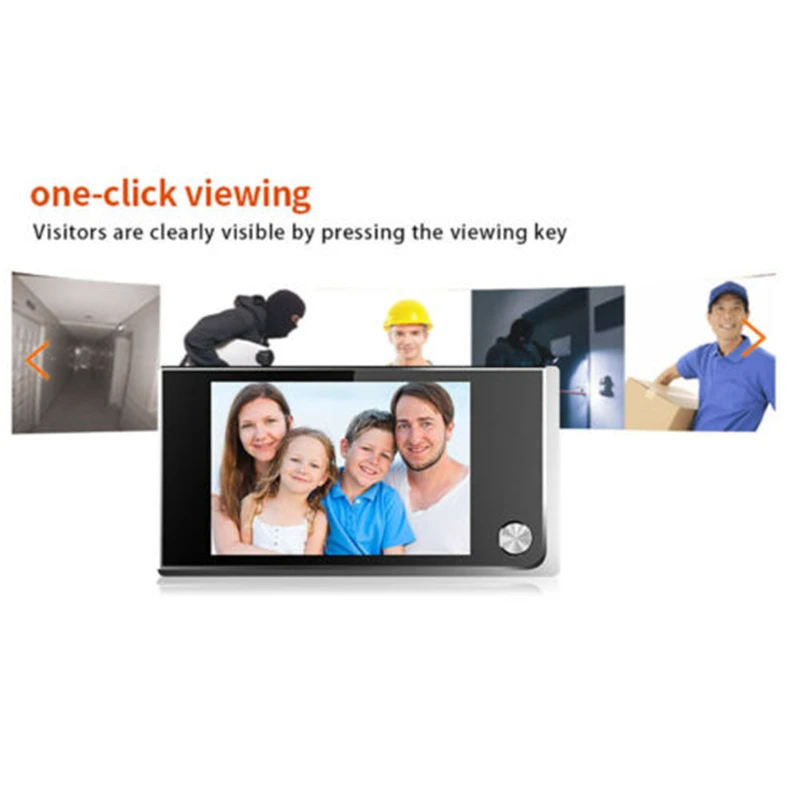 

3.5 inch LCD Digital Door Camera Video Peephole Viewer Zoom Video Recorder DH