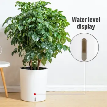 

Self-Watering Planter Decorative Planter Pot Outdoor Indoor Garden Elegant Plastic Wicker Rattan Look Design For Plants Flowers