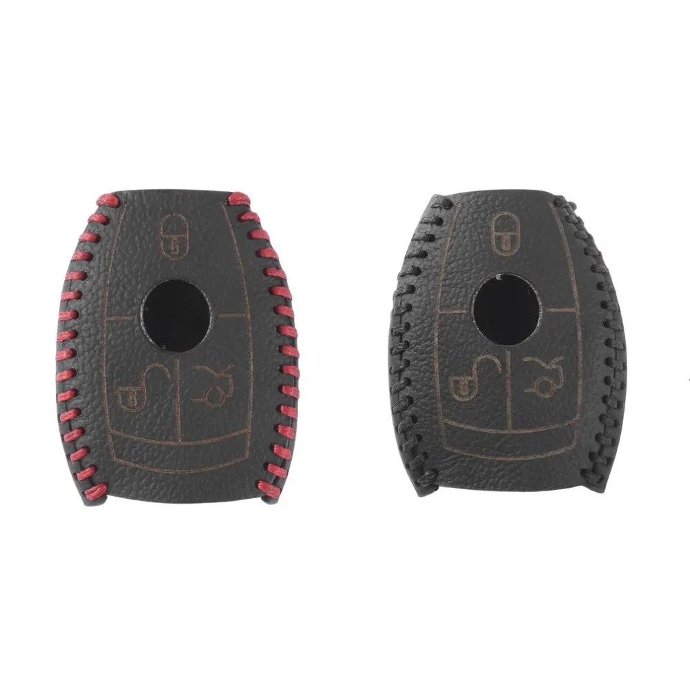 

Car Smart Key Case Leather Remote Controller Key Cover For Mercedes-Benz W203 W210 W211 AMG W204 Automobiles Car Accessories