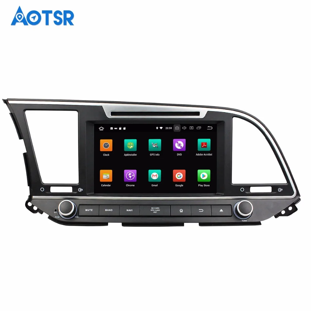 Best Autoradio Android 8.0 1 din Car GPS Radio For Hyundai Elantra 2016 2017 2018 Touch Screen Auto Stereo GPS 1024*600 CANBUS Radio 3