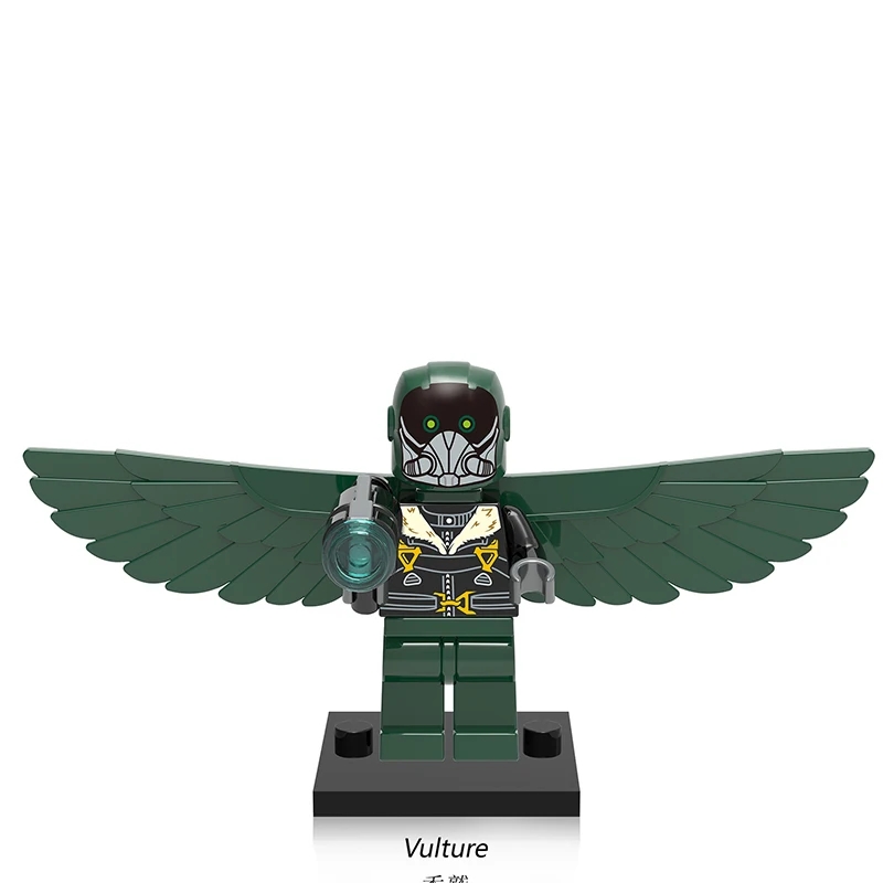 Single Sale XH676 Vulture DIY Blocks Supervillains Super Heroes Spider Man Series Building Blocks Baby Toys