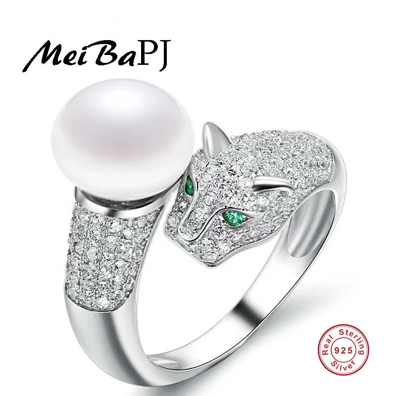 Yinfeng Fashion 925 sterling silver pearl ring finger freshwater pearl leopard ring jewelry top quality