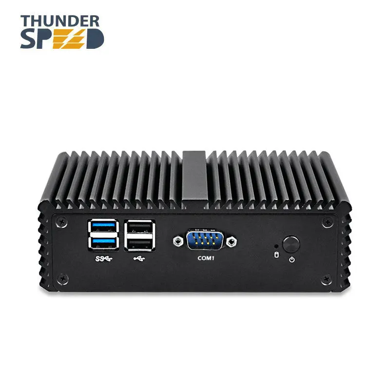 Мини ITX компьютер 2 * Ethernet порт 4 COM HDMI Intel Celeron 3215U мини ПК Гб ОЗУ 64 SSD офисный