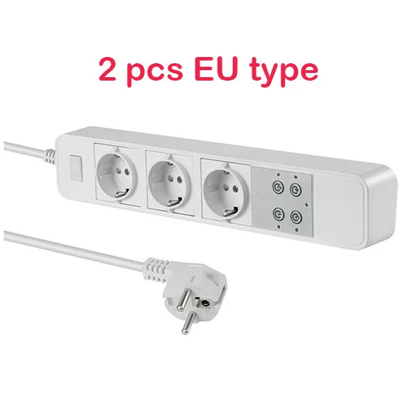 2 EU Standard Timethinker Ewelink Smart Wifi power Strip EU UK переходник-стабилизатор напряжения мульти разъем голосового управления для Amazon Alexa Google Home - Комплект: 2 EU Standard