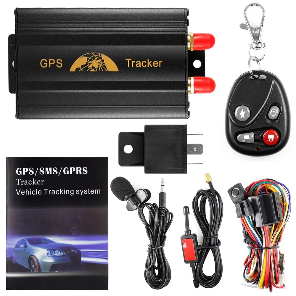 Vehicle Car GPS Tracker 103B With Remote Control GSM Alarm SD Card Slot Anti theft Realtime Spy