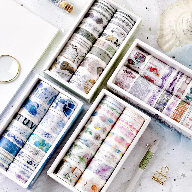 

20Pcs/box Beautiful Memories Series Washi Tape Cute DIY Decorative Adhesive Masking Tape Label Sticker Scrapbooking Stationery