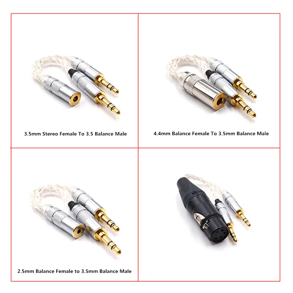 6N 3 5mm Earphone Adapter Double Jack Adapter Plug Stereo Headphone Splitter For PC MP3 Smartphone Player Audio Cables