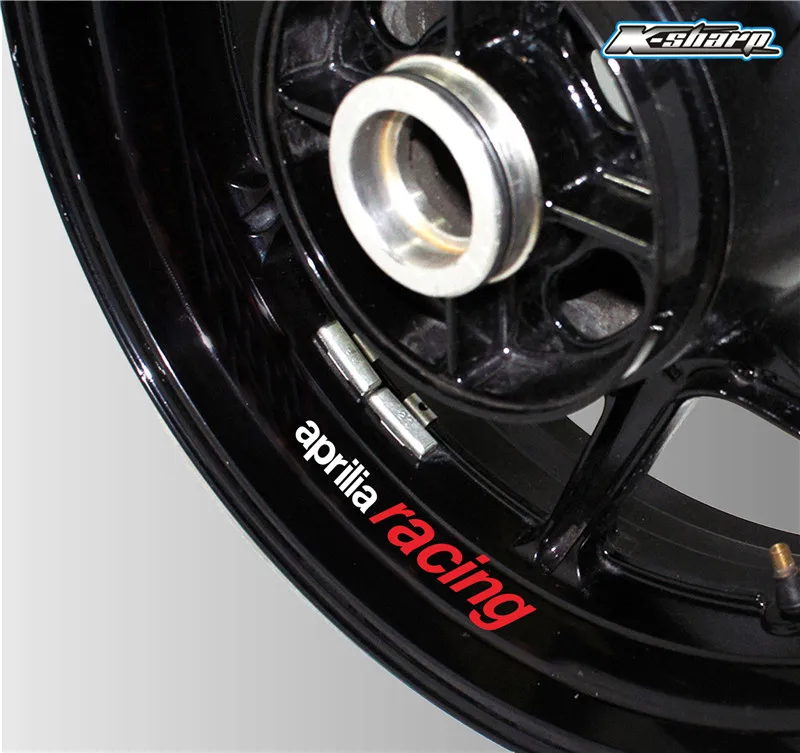 Наклейки с логотипом на колеса мотоцикла, декоративные наклейки для Aprilia racing, наклейки с логотипом - Цвет: K-LQT-RACI-05