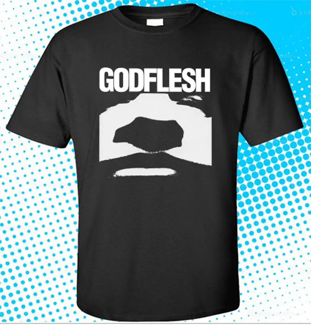 Новый лидер Godflesh металл рок-группа логотип мужские черные Цвет смешно печатных |