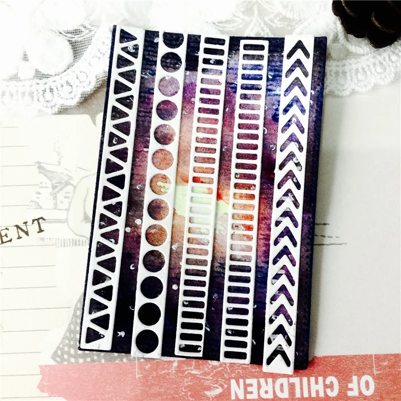 

Many Decoration Strip Metal Cutting Dies for Scrapbooking DIY Album Embossing Folder Paper Cards Maker Template Decor Stencils