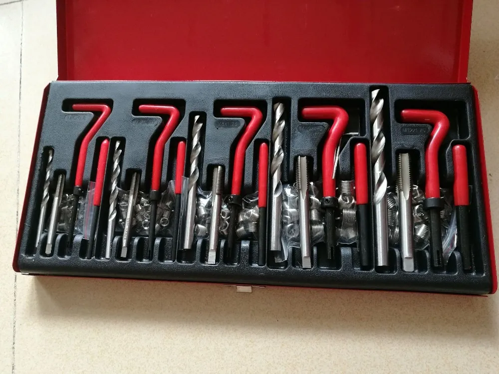 131pc Auto Engine Block Restoring Damaged Thread Repair Tool Kit M5 M6