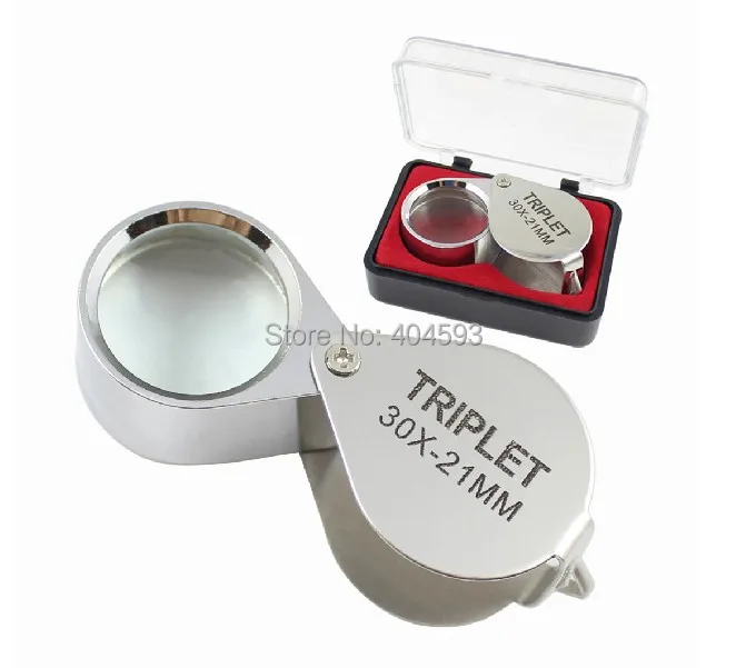 

Gift Idea 30x 21mm Jewelers Loupe Magnifier Magnifying Glass Lens free shipping