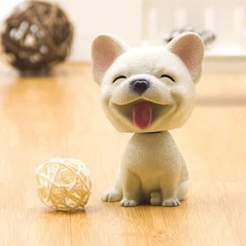 

Car Ornaments Bobblehead Shaking Head Dog Resin Cute Nodding Decoration Gift For Car Home Room Toy Interior Accessorise