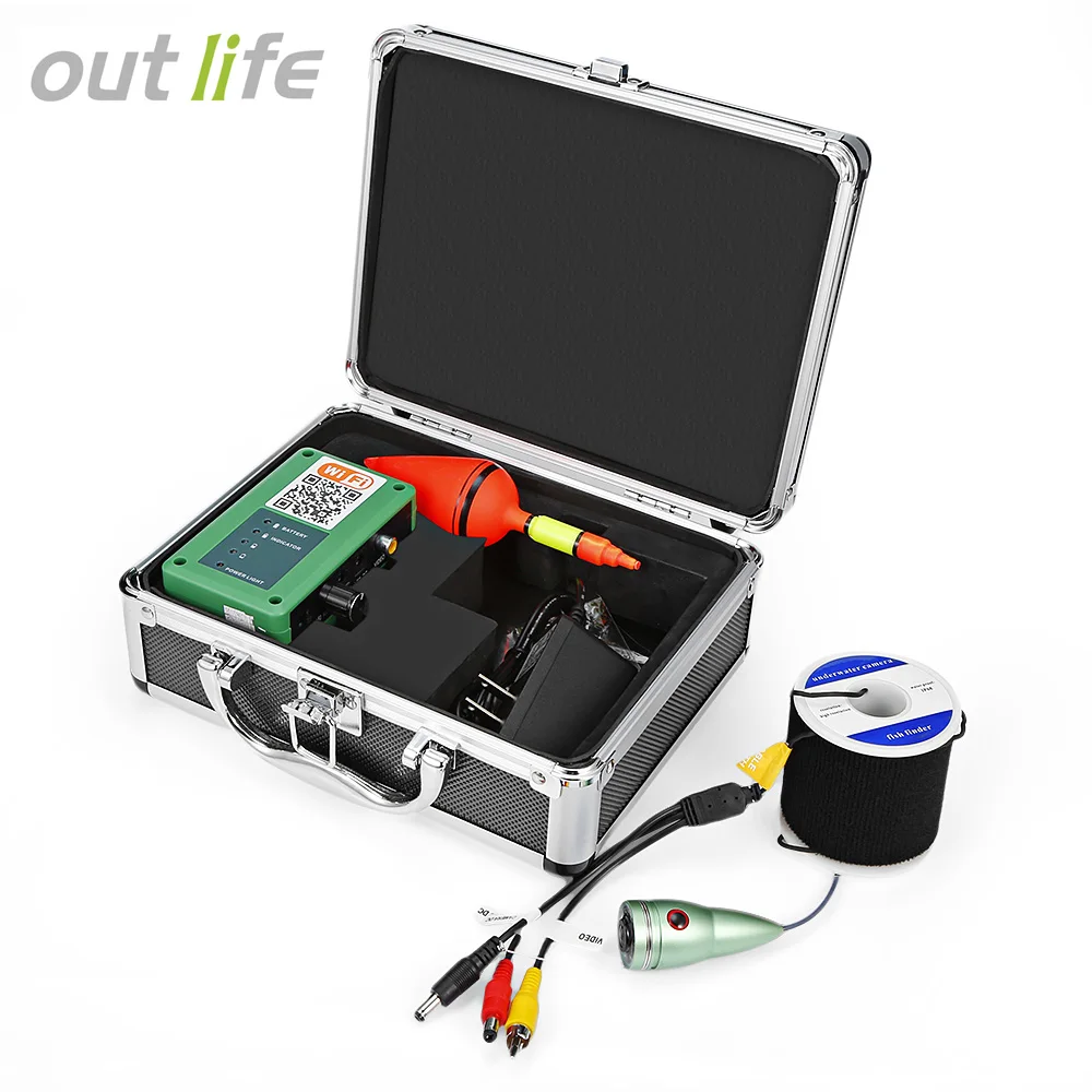 Outlife 20 متر الأسماك مكتشف underwater كاميرا 1000tvl hd للماء تحت الماء كاميرا كاشف اللاسلكية السمك مكتشف الجليد الصيد