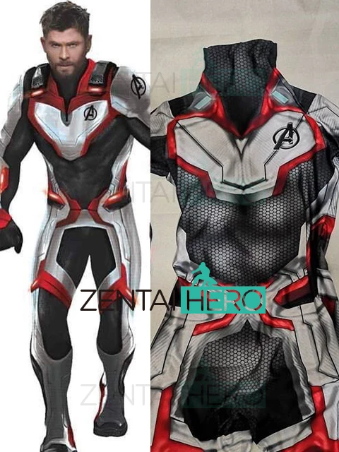 Custom Made High Quality Avengers 4 Cosplay Costumes 3D Print Lycra 2019 Avengers Endgame Film Quantum Realm Team Bodysuits