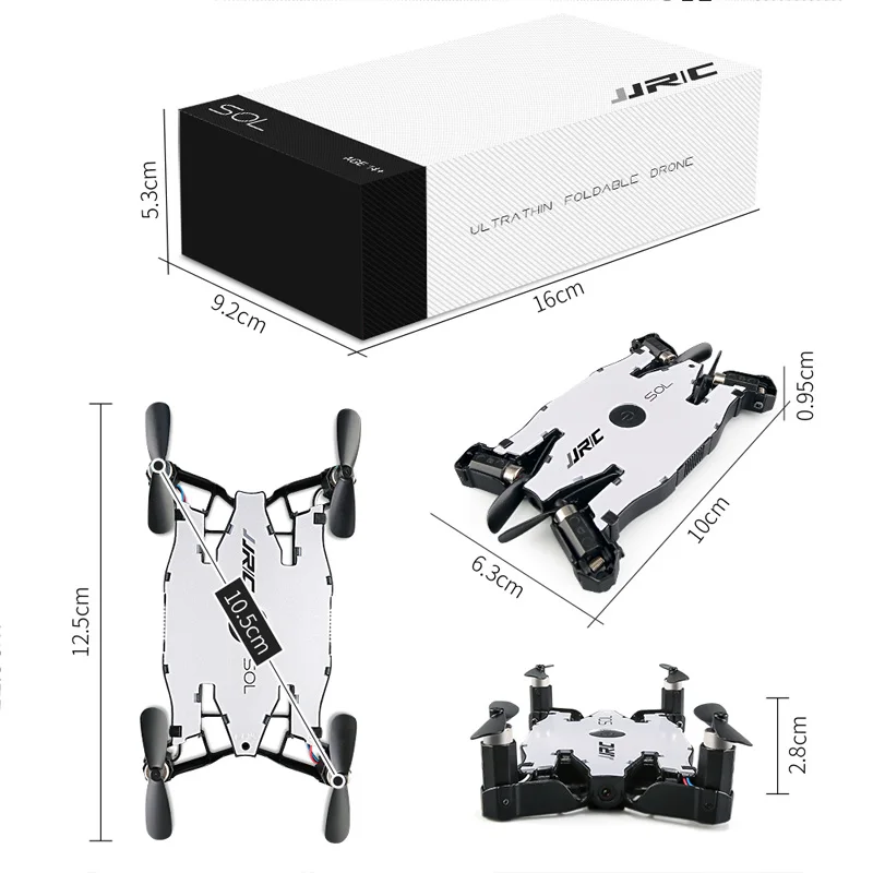 JJRC H49 2 4G 720P Wifi FPV HD камера ультратонкий складной Дрон с 3D флипс металл