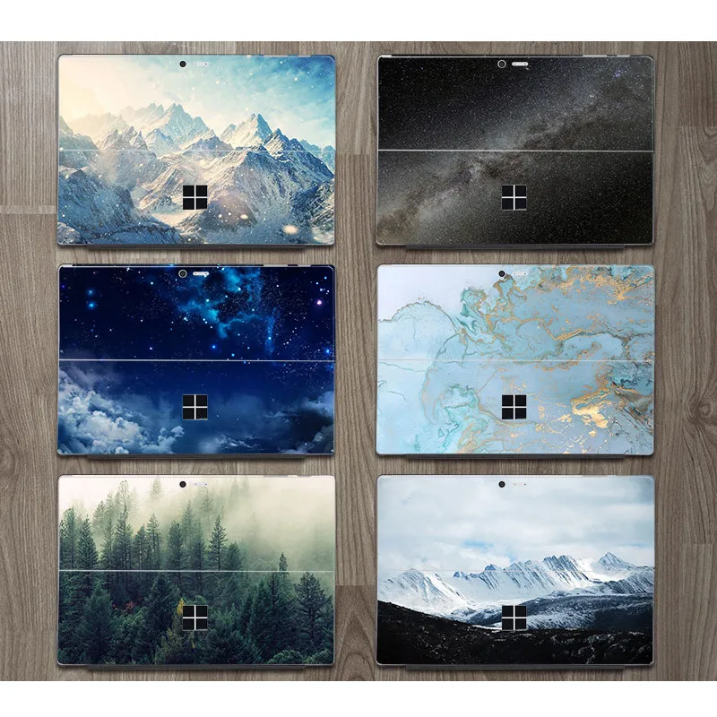 Новая мультяшная задняя крышка пленка для microsoft Surface Pro 4 5 защитная кожа Серебряная наклейка для New Surface Pro 5
