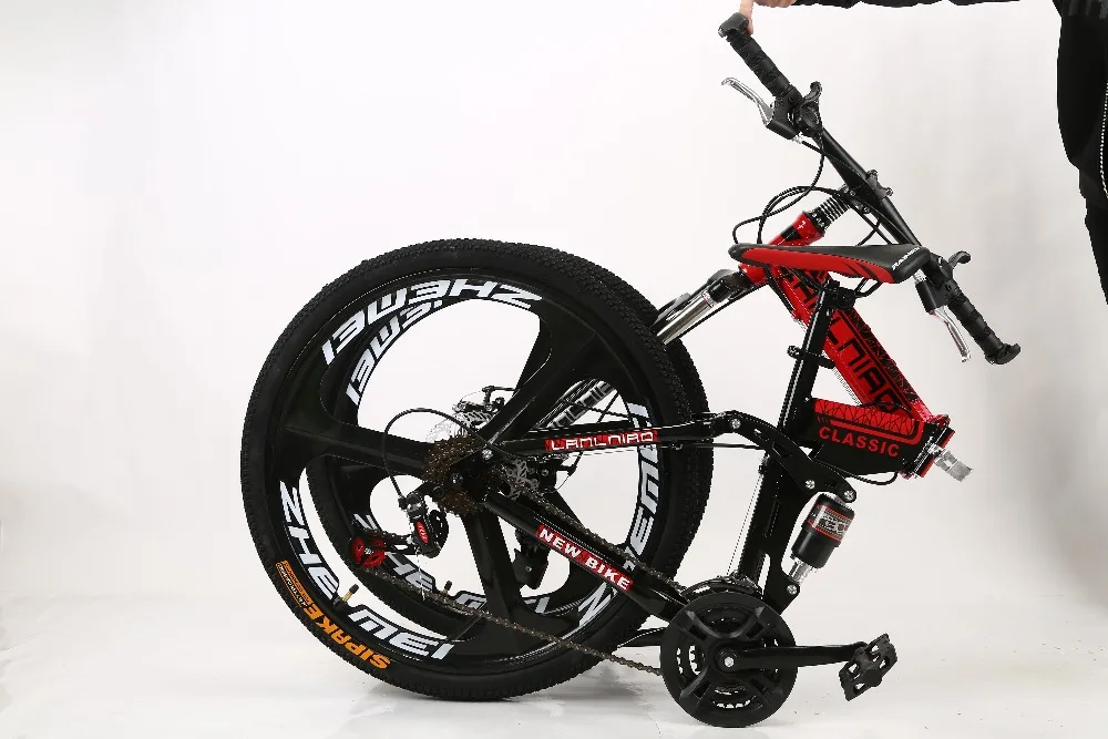 Discount LLNiao Mountain bike 24/26 inch Tire 21/27-speed double disc brakes Bicycle 24