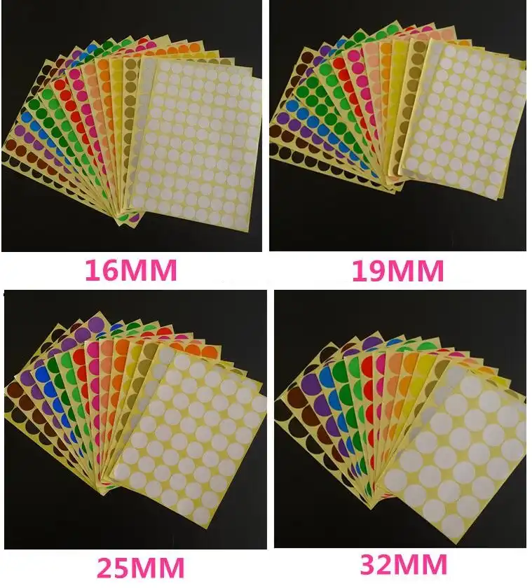 12 Mix Colors Round Dot Candy Colora Ball Circle Diy Decorative
