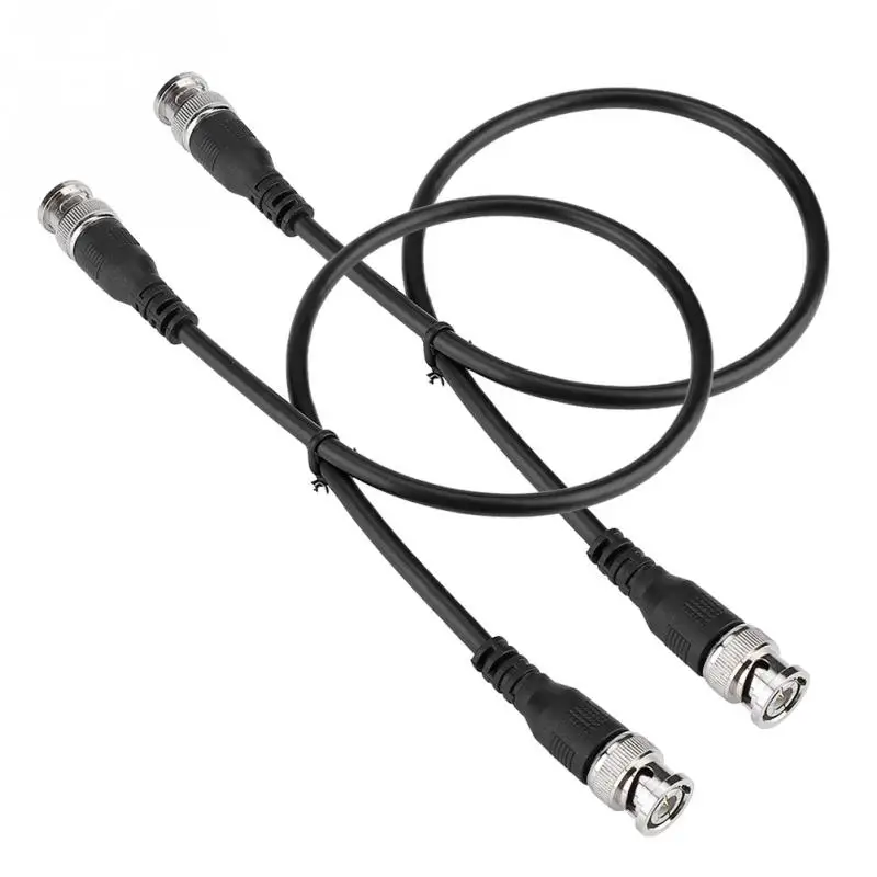 

2PCS BNC Male to BNC Male Coaxial Cable Nickel Plated for Video Applications CCTV Radio Studio Conference Room Presentation