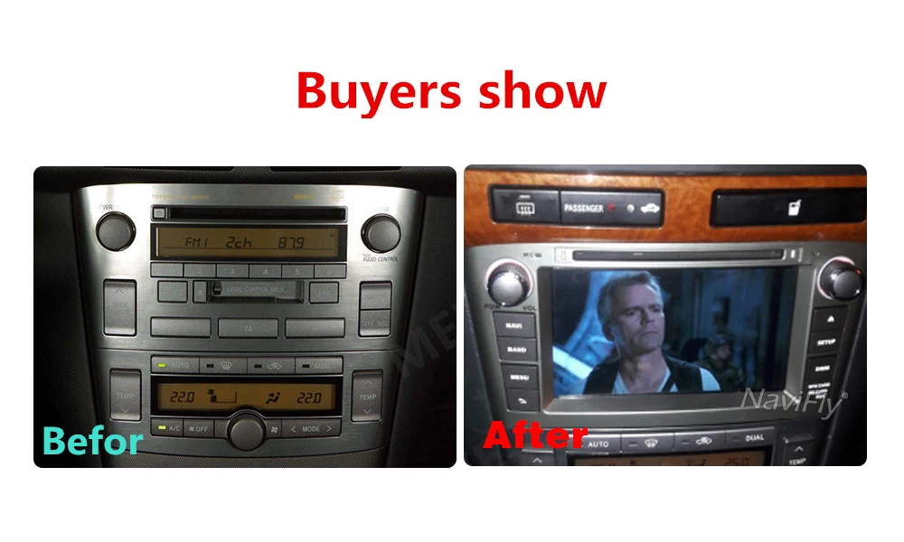 Excellent NaviFly PX3 2G RAM 7"2 din Android 7.1.1 car radio dvd player for Toyota Avensis t27 2003-2008 WIFI BT RDS GPS 4