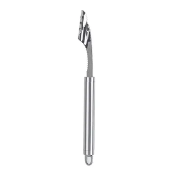 

Pepper Corer Stainless Steel Serrated Seed Remover Kitchen Gadget Tools handle with hook is anti-slip and can be hung