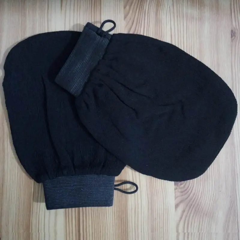 50 шт./лот для хаммама, скраб, рукавица Волшебная рукавица для пилинга отшелушивающая перчатка для ванной черного и коричневого цвета Марокко скраб перчатки